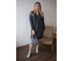 Платье NITA Л 782-19 поло графит Платье NITA Л 782-19 поло графит