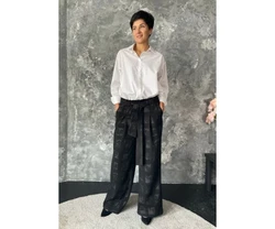 Брюки палаццо N854/1-22 черные Брюки палаццо N854/1-22 черные