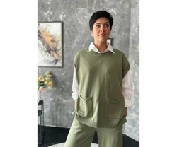 Жилет N874/1-22 олива Жилет N874/1-22 олива