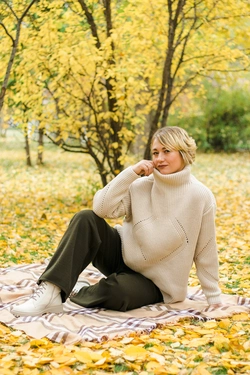 Свитер NITA N883-22 жемчужный Свитер NITA N883-22 жемчужный