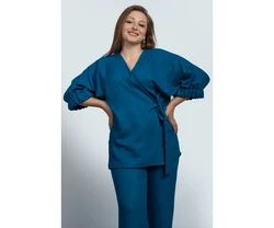 Кимоно N852-22 синий Кимоно N852-22 синий