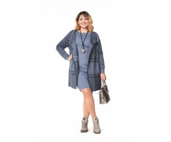 Кардиган NITA Л 751-19 графитовый Кардиган NITA Л 751-19 графитовый