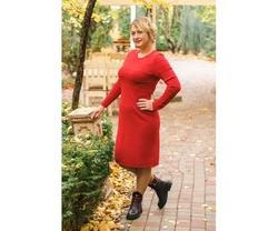 Платье NITA Л 074-1 красное Платье NITA Л 074-1 красное