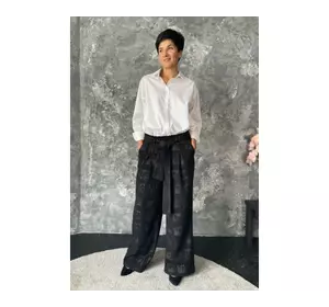 Брюки палаццо N854/1-22 черные Брюки палаццо N854/1-22 черные