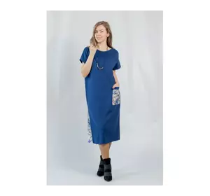 Платье NITA Л 810 синее Платье NITA Л 810 синее